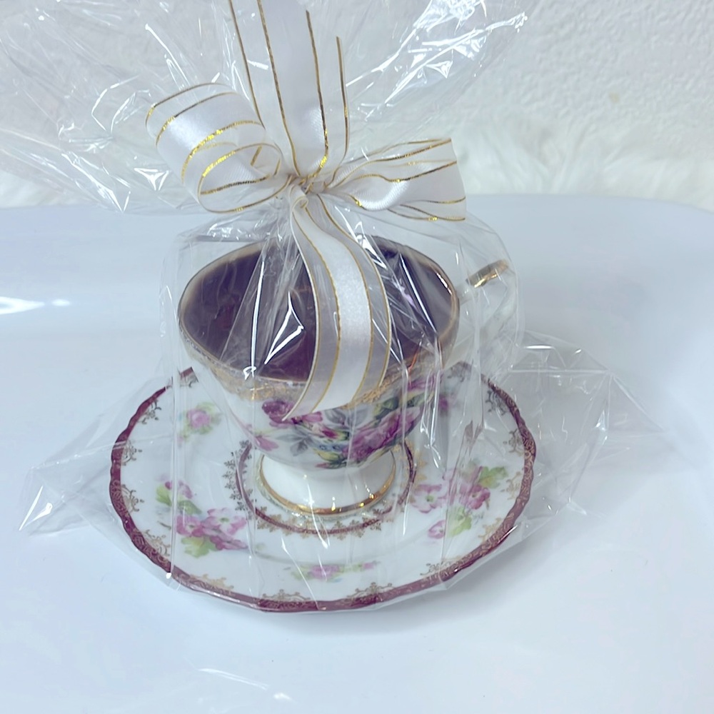 TEA CUP SOY CANDLE VINTAGE TEACUP GIFT CANDLE